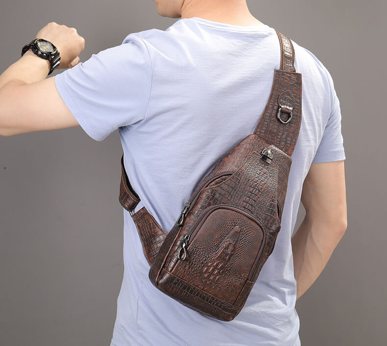 tasche krokodil muster
