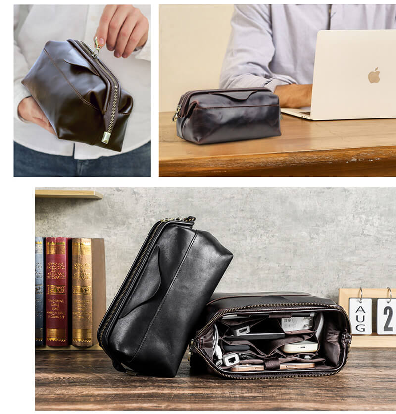 clutch herren leder
