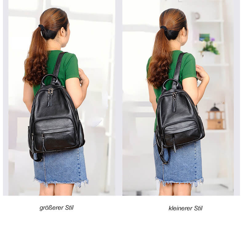 rucksack damen leder