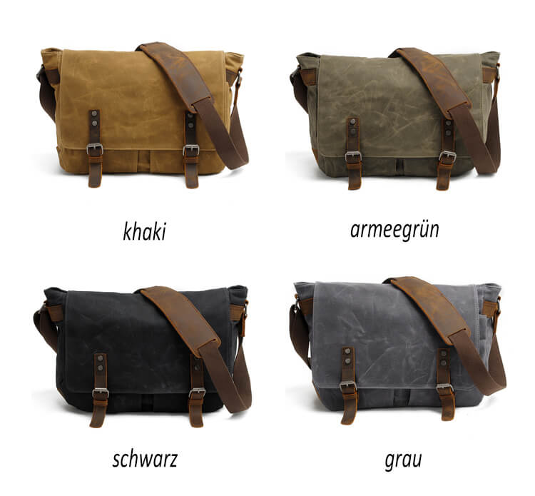 umhängetasche herren canvas