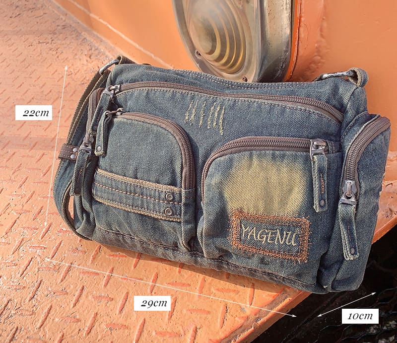 umhängetasche jeansstoff