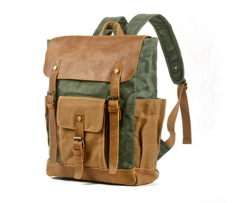 vintage canvas rucksack herren