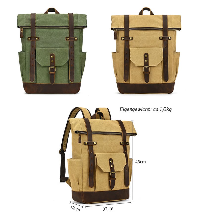 rucksack herren canvas