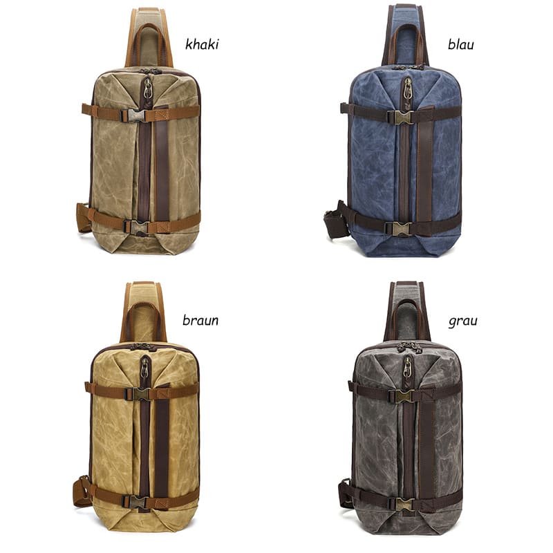 brustbeutel reisetasche canvas