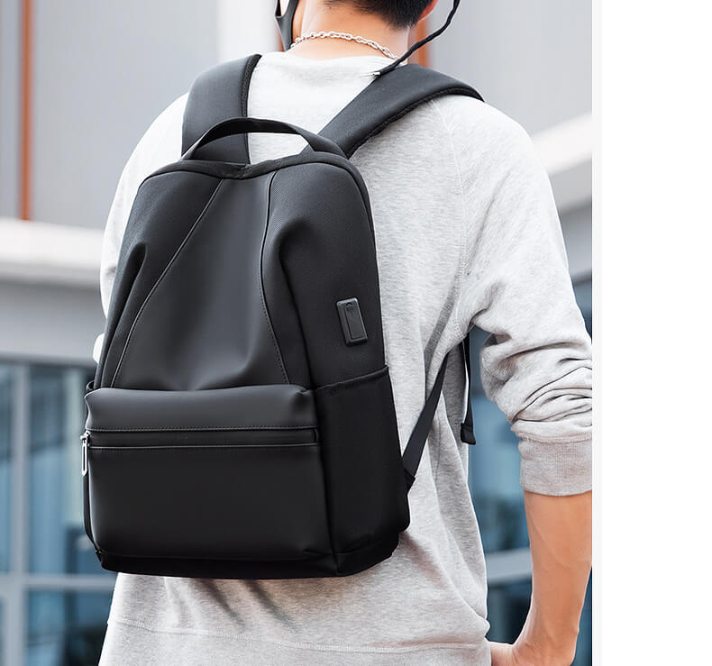 herren rucksack aus oxford mit mehrfunktion