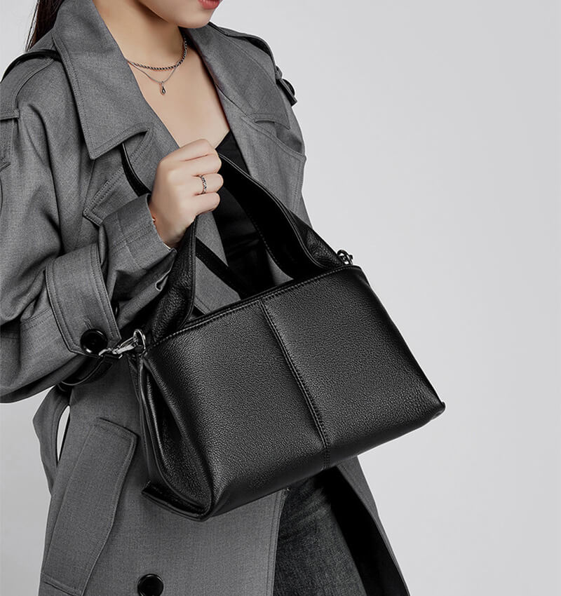 handtasche schlicht leder