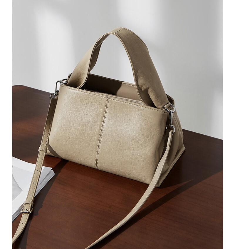 handtasche schlicht leder