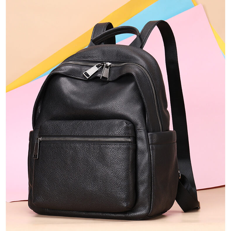 leder rucksack damen vintage schwarz