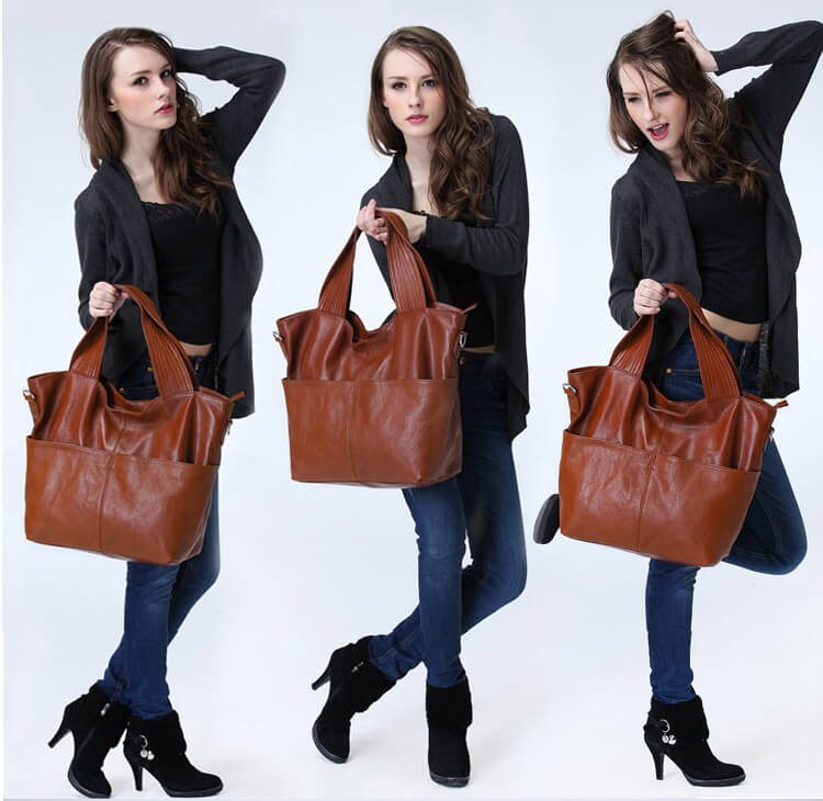 schultertasche breiter gurt