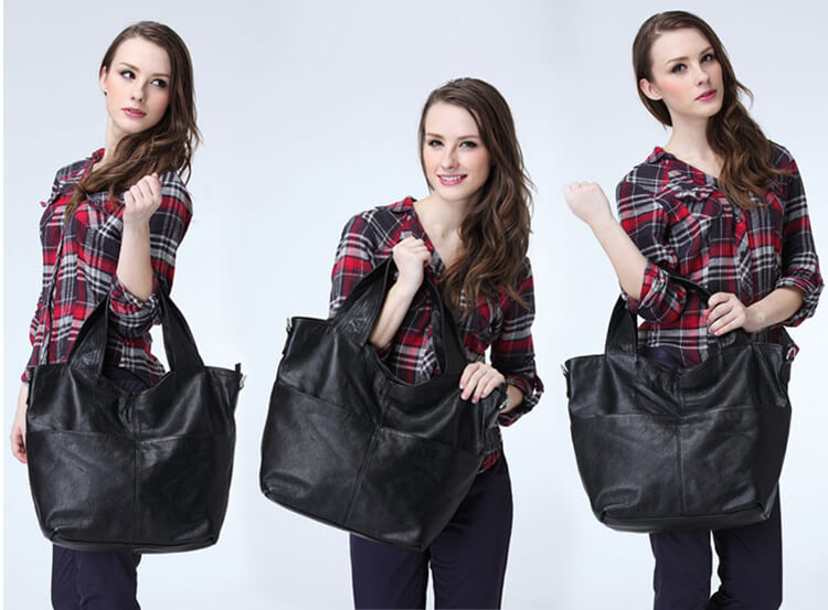 schultertasche damen echt leder