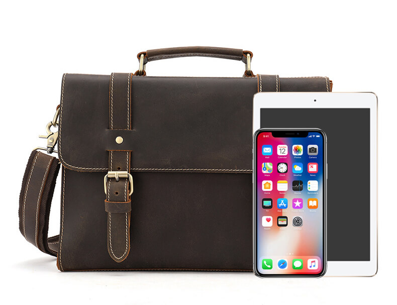 businesstasche herren leder braun