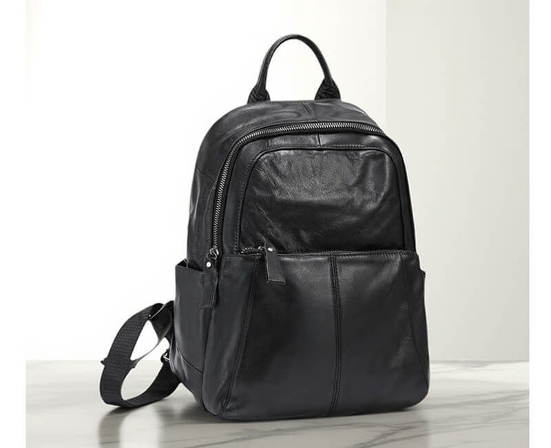 rucksack schwarz leder