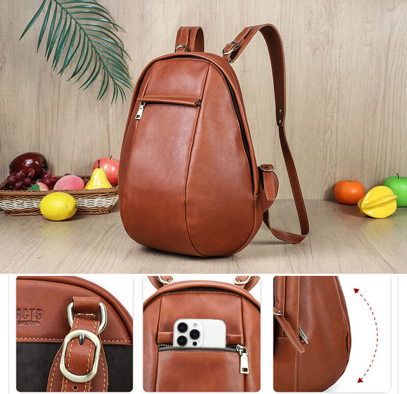 leder rucksack damen vintage