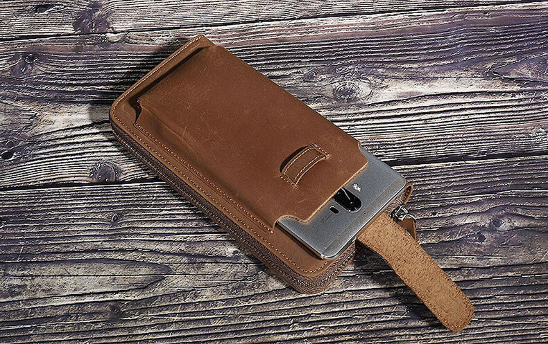 herren clutch leder
