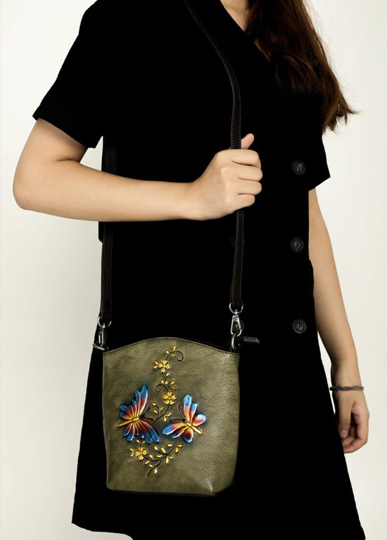 umhängetasche damen leder