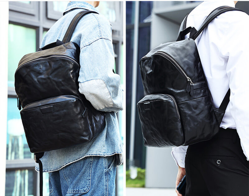 vintage rucksack herren leder