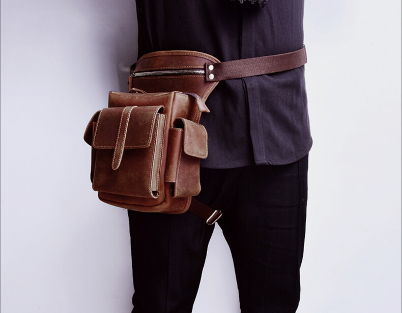 hüfttasche leder braun