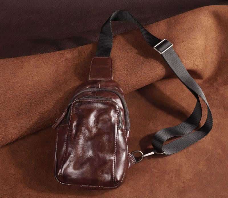 brusttasche herren leder