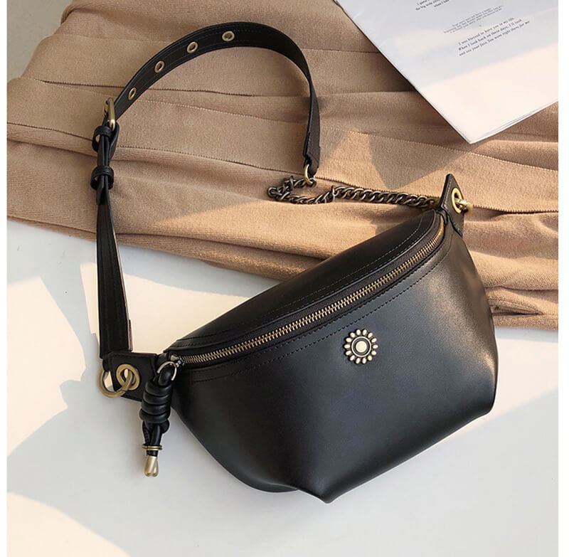 bauchtasche damen leder