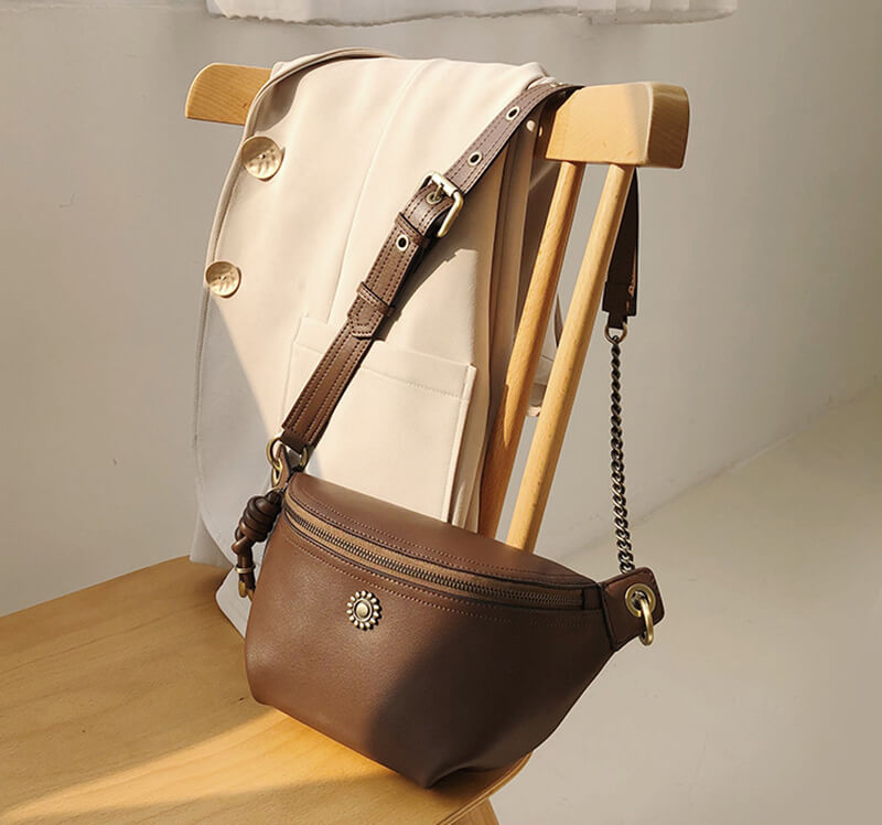 bauchtasche damen leder vintage