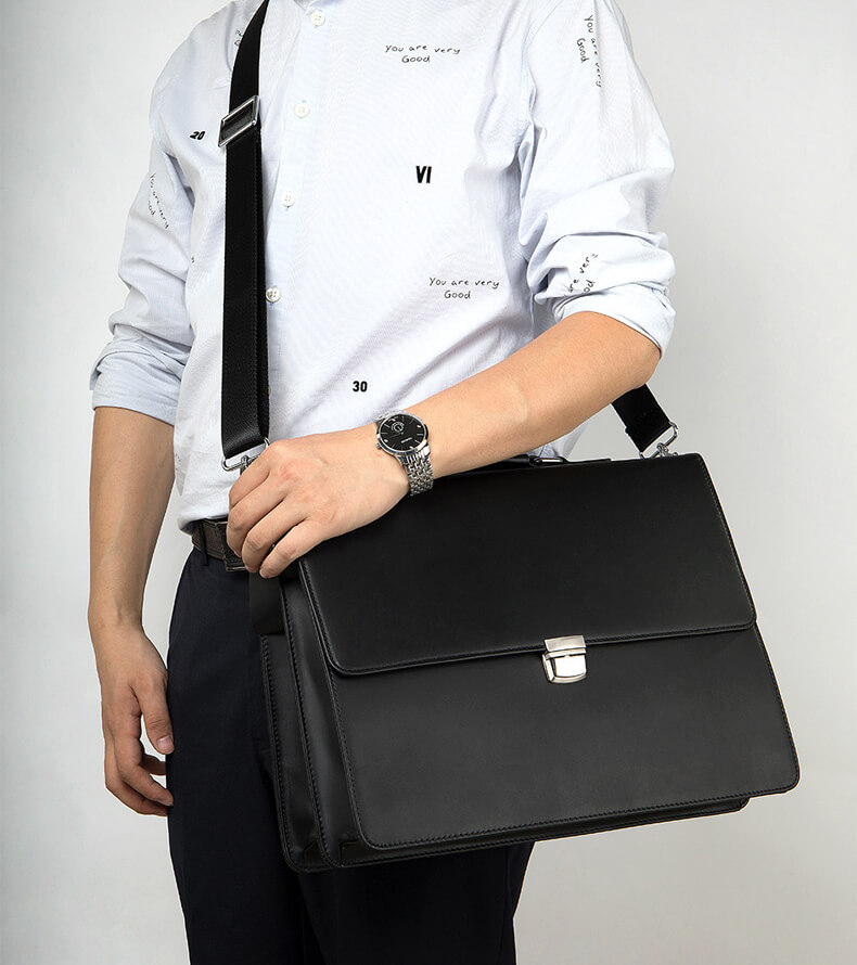 handtasche herren leder schwarz