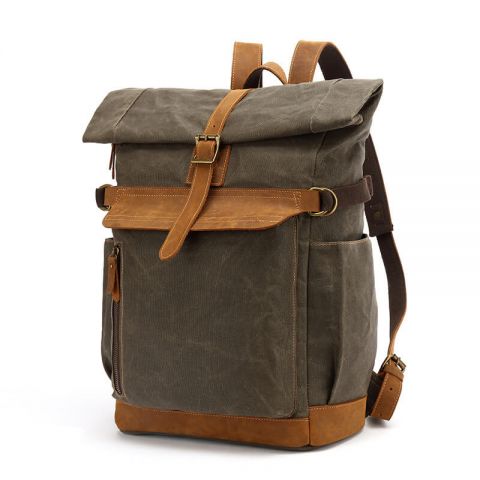 vintage canvas rucksack herren