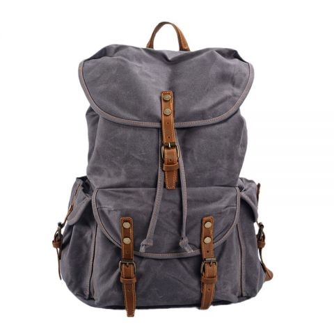 Vintage Rucksack Herren gewachstes Canvas Outdoor