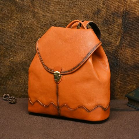 leder rucksack damen cognac