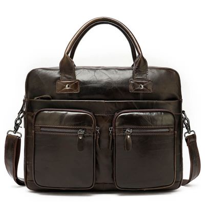 Bussinesstasche Leder Aktentasche Handtasche Herren mit Laptopfach