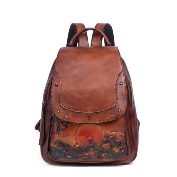 lederrucksack damen vintage