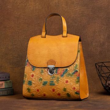 leder rucksack damen vintage