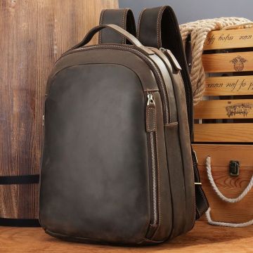 leder rucksack herren groß
