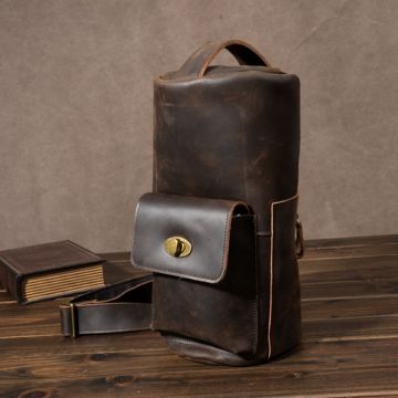 zylinder tasche leder