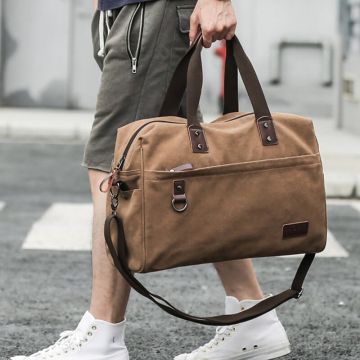 canvas schultertasche herren