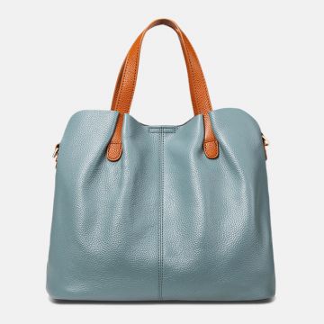 damen leder handtaschen blau,