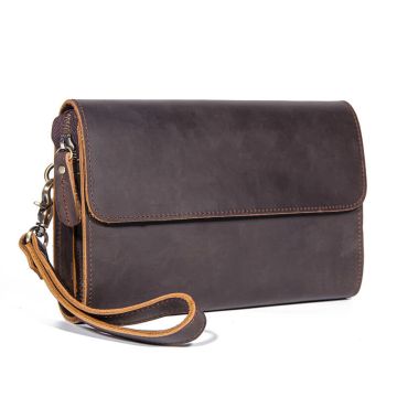herren clutch leder
