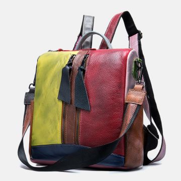 leder rucksack bunt damen