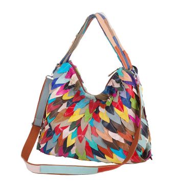 damen handtasche leder bunt
