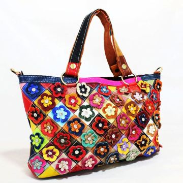 handtasche damen leder bunt