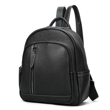 rucksack damen leder schwarz