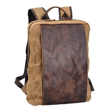 rucksack herren canvas leder