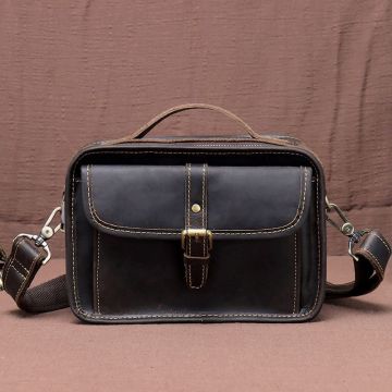 umhängetasche herren leder braun vintage