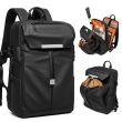 großer Rucksack Herren Oxford Backpack sportlich für Basketball und Helm mit Nassfach