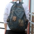 Vintage Herren Rucksack Denim mit Laptopfach für Freizeit
