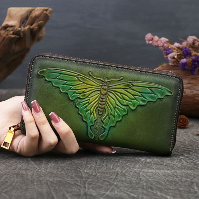 damen geldbörse schmetterling