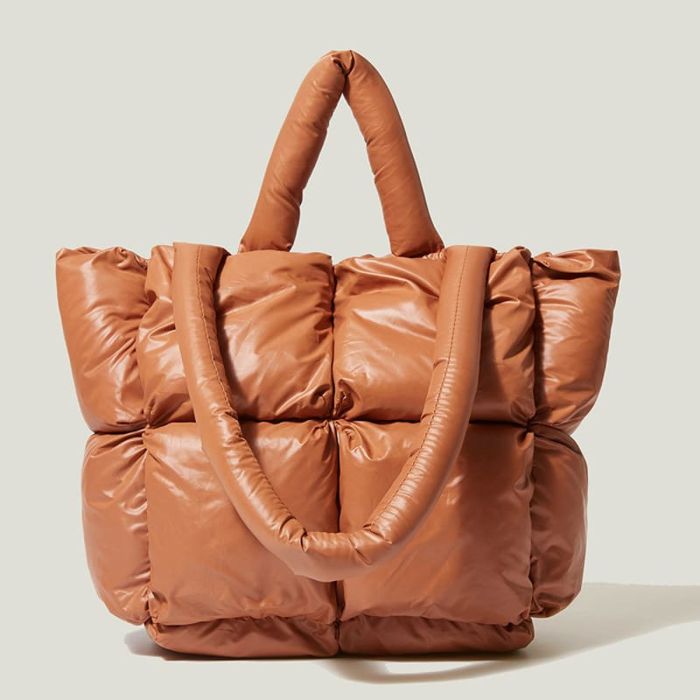 Winter Handtasche Damen Tote Tasche Nylon Schultertasche 