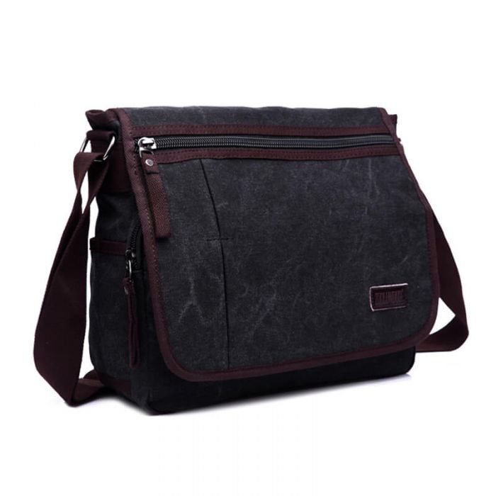 Umhängetasche Herren Canvas Tasche Schultasche