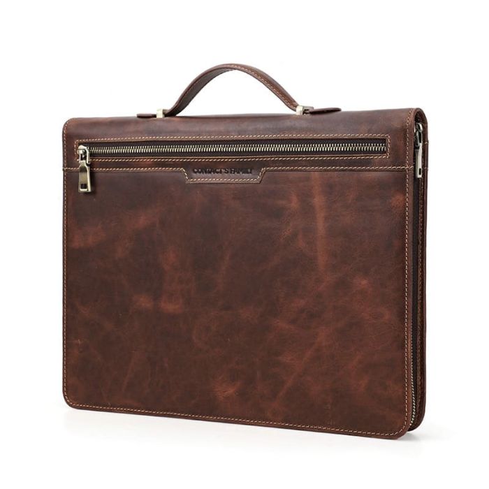 iPad Tasche 12,9 Zoll Herren Leder mit Kartenfächer und Reißverschluss
