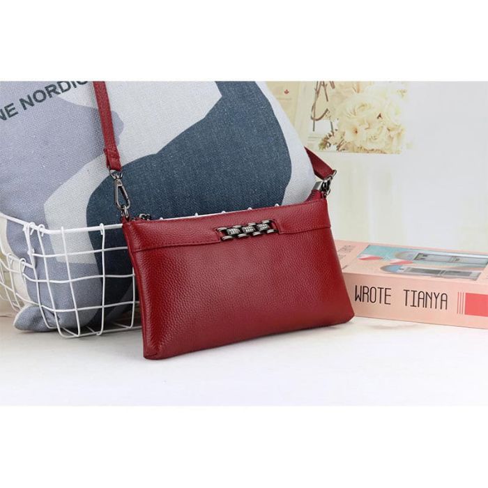 kleine Umhängetasche Handytasche Damen zum Umhängen Leder
