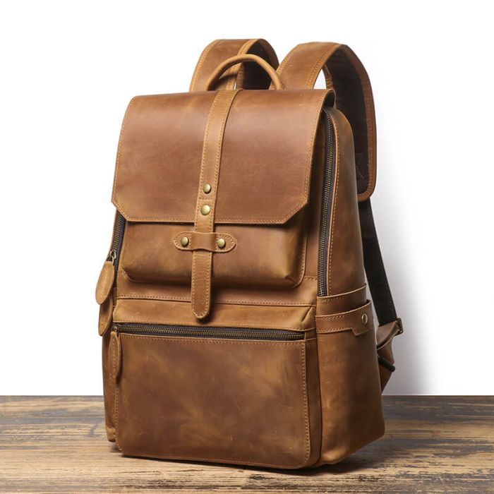 rucksack leder herren laptop